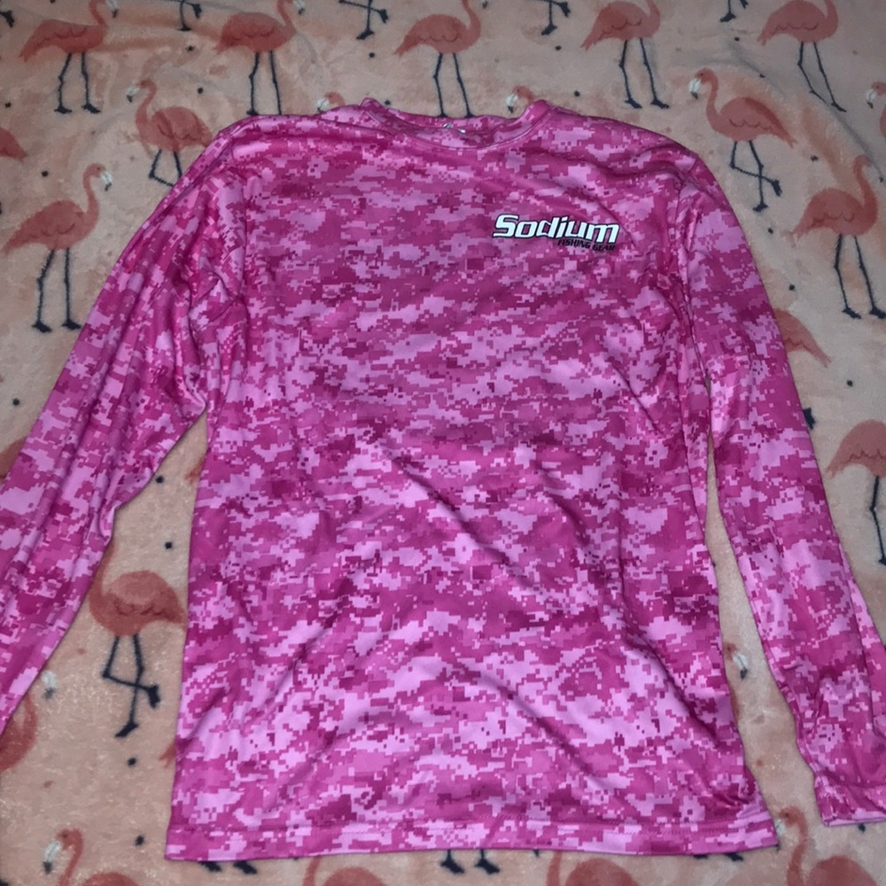 Pink Digital Sodium Fishing Long Sleeve , YM